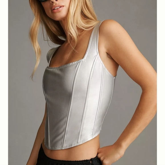 Maeve Silver Corset - NWT - Picture 2 of 5